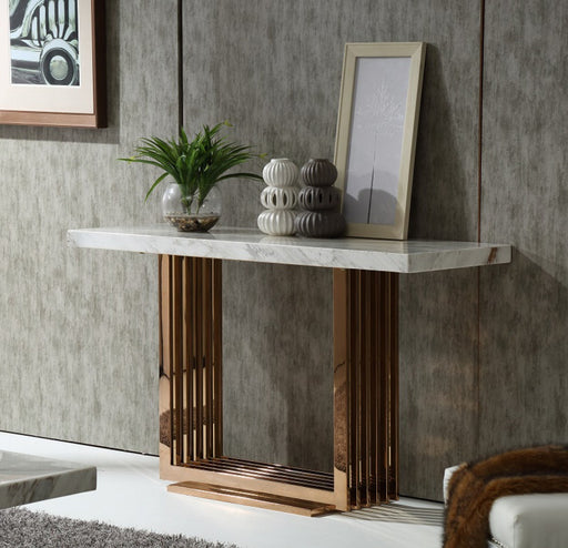 VIG Furniture - Modrest Kingsley Modern Marble & Rosegold Dining Table - VGVCT8933 - GreatFurnitureDeal