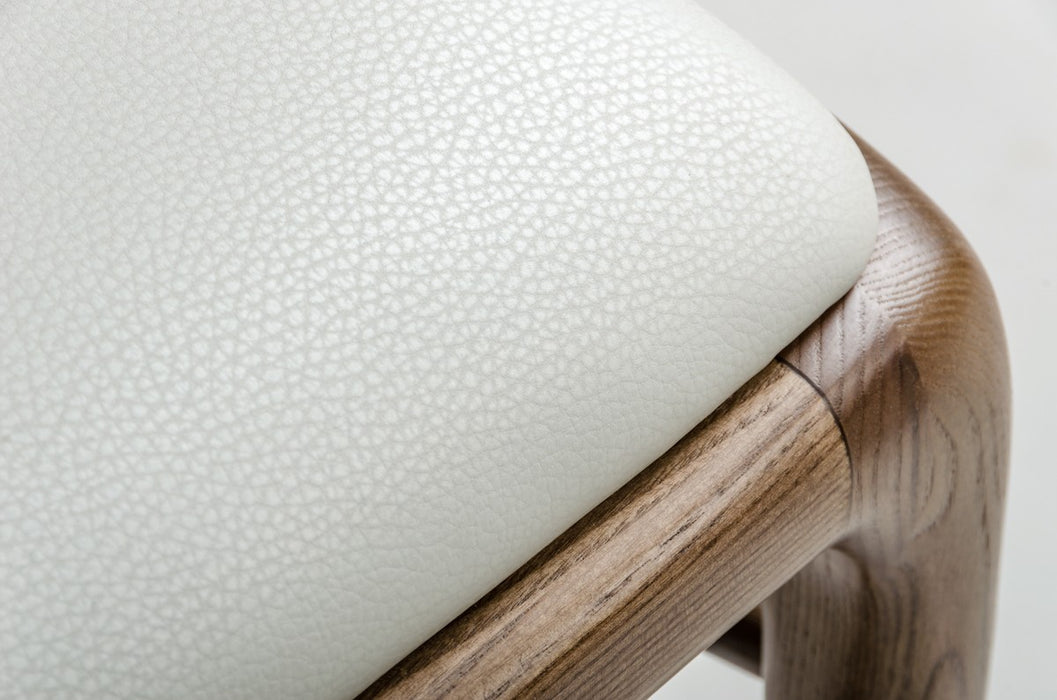 VIG Furniture - Modrest Kipling Modern Cream & Walnut Dining Chair - VGCSCH-16111 - GreatFurnitureDeal