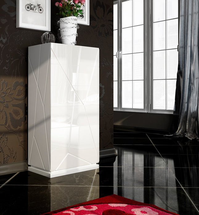 ESF Furniture - Kiu 6 Piece Queen Bedroom Set w/Light and White - KIUQSBED-6SET - GreatFurnitureDeal