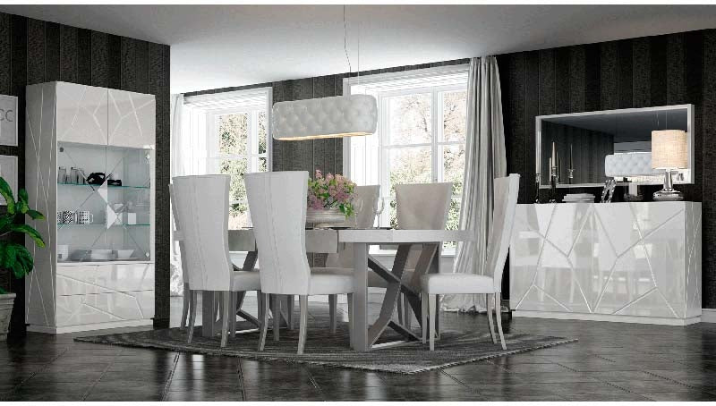 ESF Furniture - Franco Spain 6 Piece Dining Table Set - KIUDT-6SET