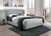 Myco Furniture - Kimberly Wingback King Bed in Gray - KM8002-K-GY - GreatFurnitureDeal