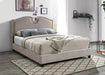 Myco Furniture - Kimberly Scalloped King Bed in Brown - KM8004-K-BR - GreatFurnitureDeal