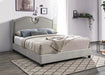 Myco Furniture - Kimberly Scalloped King Bed in Champagne - KM8004-K-CP - GreatFurnitureDeal
