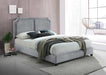 Myco Furniture - Kimberly Nailhead Queen Bed in Silver - KM8005-Q-SV - GreatFurnitureDeal