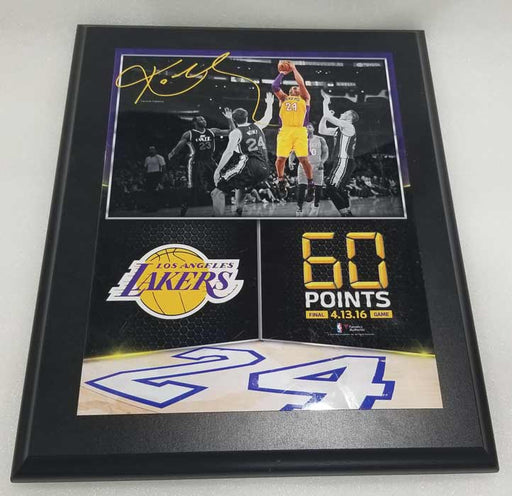 Kobe Bryant Los Angeles Lakers Fanatics 60 Point Game Plaque 10.5" x 13" NEW - GreatFurnitureDeal