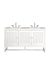 James Martin Furniture - Athens 60" Double Vanity Cabinet, Glossy White, w- 3 CM Eternal Serena Top - E645-V60D-GW-3ESR - GreatFurnitureDeal