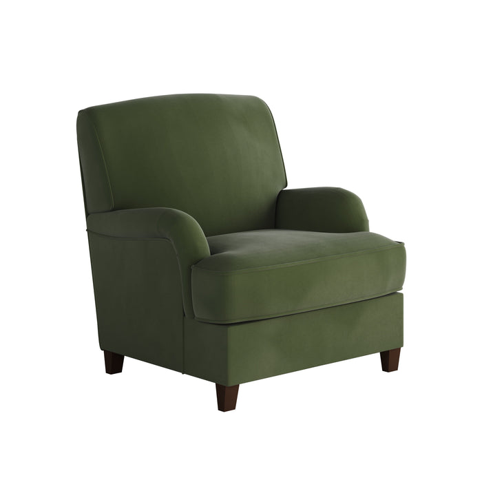 Southern Home Furnishings - Bella Forrest Accent Chair in Green - 01-02-C Bella Forest