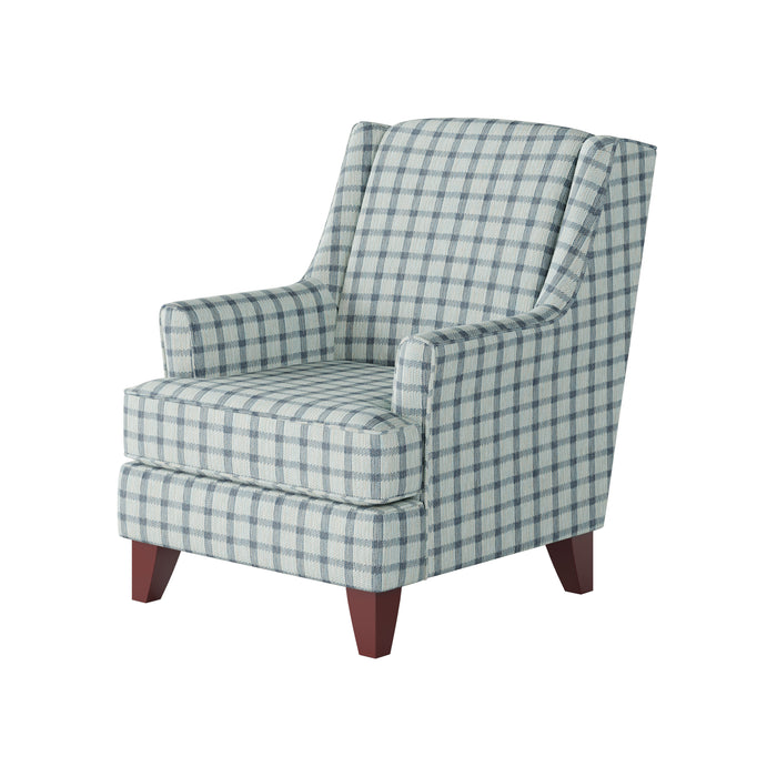 Southern Home Furnishings - Howbeit Spa Accent Chair in Blue - 260-C Howbeit Spa