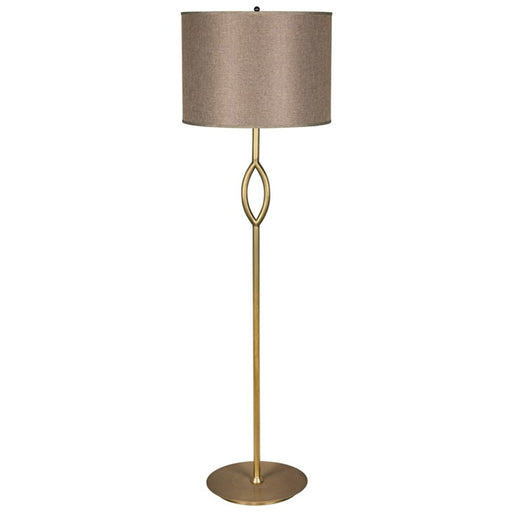 NOIR Furniture - Ridge Floor Lamp in Antique Brass - LAMP515MBSH - GreatFurnitureDeal