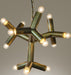 NOIR Furniture - Snow Flake Chandelier, Antique Brass - LAMP531MB - GreatFurnitureDeal