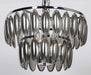 NOIR Furniture - Lolita Chandelier, Small, Chrome Finish, Metal and Glass - LAMP577CR-S