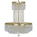 NOIR Furniture - St. Petersburg Chandelier, Antique Brass Finish - LAMP597MB - GreatFurnitureDeal