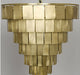 NOIR Furniture - Shield Chandelier, Antique Brass Finish - LAMP610MB - GreatFurnitureDeal