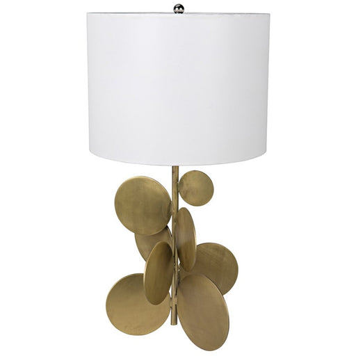 NOIR Furniture - Vadim Table Lamp, Antique Brass - LAMP628MBSH - GreatFurnitureDeal