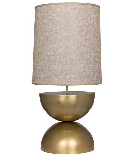 NOIR Furniture - Pulan Table Lamp, Antique Brass - LAMP630MBSH