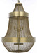 NOIR Furniture - Pavilion Chandelier, Antique Brass - LAMP715MB - GreatFurnitureDeal