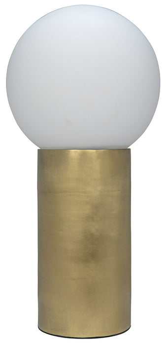 NOIR Furniture - New Luna Lamp Antique Brass - LAMP726MB