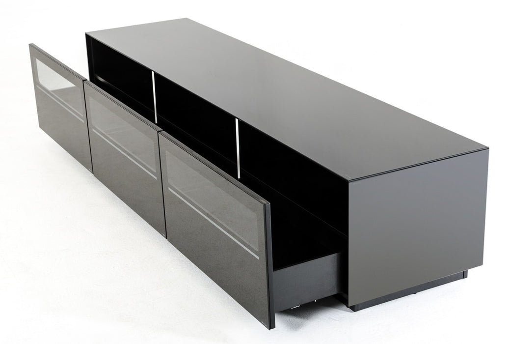 Vig Furniture - Modrest Landon Contemporary Black TV Stand - VGBBSJ8202-BLK - GreatFurnitureDeal