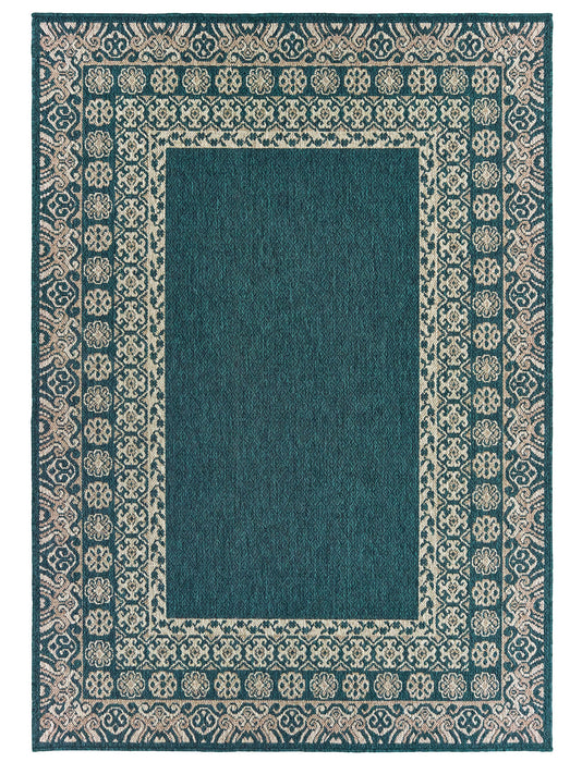 Oriental Weavers - Latitude Blue/ Grey Area Rug - 1503B - GreatFurnitureDeal