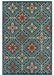 Oriental Weavers - Latitude Blue/ Orange Area Rug - 709B3 - GreatFurnitureDeal
