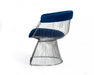VIG Furniture - Modrest Lauren - Blue Velvet and Brushed Silver Dining Chair - VGMFOC-2942-BLU-DC - GreatFurnitureDeal