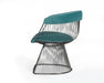 VIG Furniture - Modrest Lauren - Teal Velvet and Brushed Silver Dining Chair - VGMFOC-2942-SLV-DC - GreatFurnitureDeal