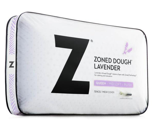 Malouf - Zoned Dough + Lavender Queen Pillow - ZZQQMPASZL - GreatFurnitureDeal