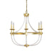 Worlds Away - Tall Etagere With Square Iron Rings In Silver Leaf - STEWART S