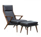 VIG Furniture - Modrest Fulton Modern Black Lounge Chair & Ottoman - VGCSLC-17050 - GreatFurnitureDeal
