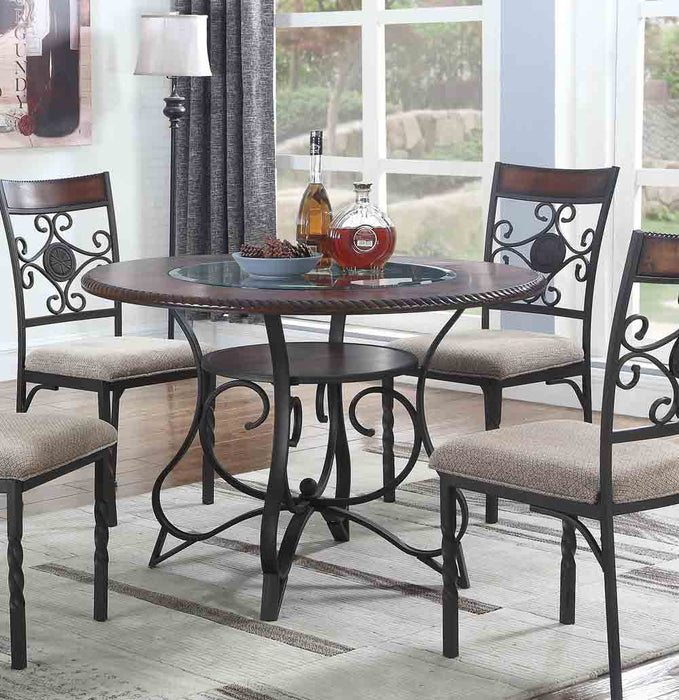Myco Furniture - Linden 5 Piece Dining Table Set in Coffee - LD200-T-5SET