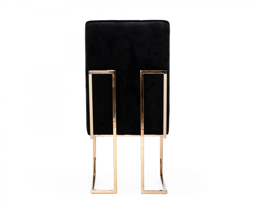 VIG Furniture - Modrest Legend - Modern Black & Rosegold Dining Chair (Set of 2) - VGVCB012-BLK-DC