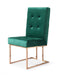 VIG Furniture - Modrest Legend Modern Green Velvet & Rosegold Dining Chair (Set of 2) - VGVCB012-GRN - GreatFurnitureDeal