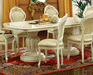ESF Furniture - Leonardo 18" Extension Dining Table in Ivory - LEONARDOTABLE - GreatFurnitureDeal