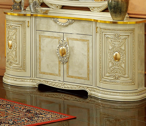 ESF Furniture - Leonardo 4-Door Buffet in Ivory - LEONARDOBUFFET - GreatFurnitureDeal