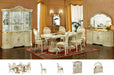 ESF Furniture - Leonardo 10 Piece Dining Table Set in Ivory - LEONARDOTABLE-10SET