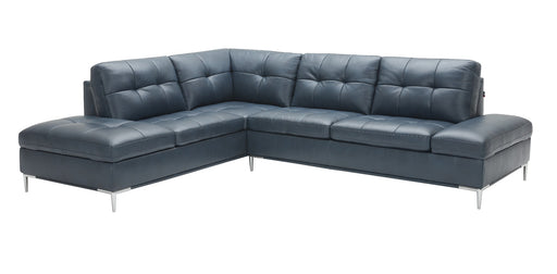J&M Furniture - Leonardo Blue in Left Hand Facing Modern Sectional Sofa - 18995-LHFC - GreatFurnitureDeal