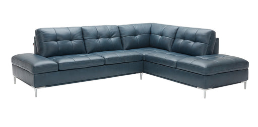 J&M Furniture - Leonardo Blue in Right Hand Facing Modern Sectional Sofa - 18995-RHFC - GreatFurnitureDeal
