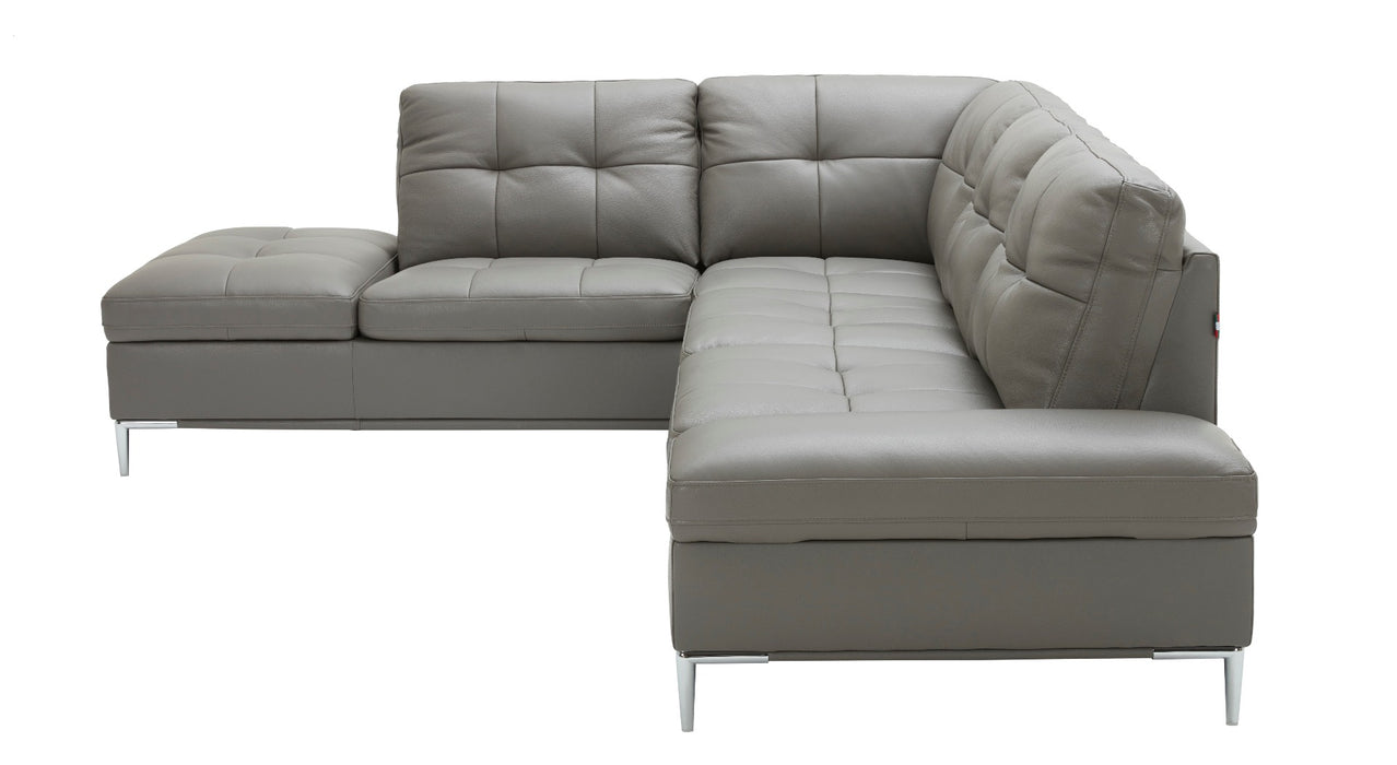 J&M Furniture - Leonardo Grey in Left Hand Facing Modern Sectional Sofa - 18996-LHFC - GreatFurnitureDeal