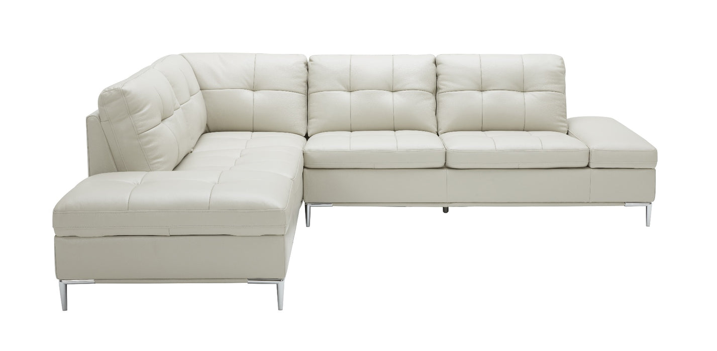 J&M Furniture - Leonardo Silver Grey in Left Hand Facing Modern Sectional Sofa - 18994-LHFC - GreatFurnitureDeal