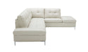 J&M Furniture - Leonardo Silver Grey in Right Hand Facing Modern Sectional Sofa - 18994-RHFC - GreatFurnitureDeal