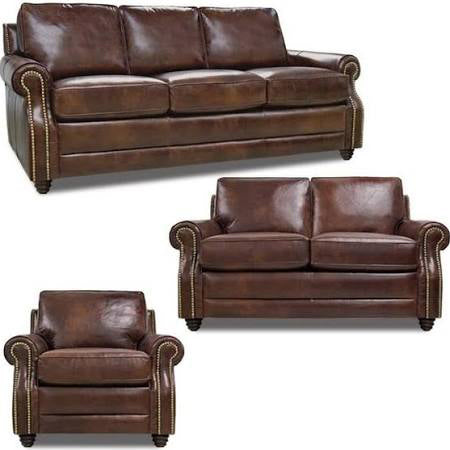 Mariano Italian Leather Furniture - Levi Sofa, Loveseat and Chair - Levi-SLC - GreatFurnitureDeal
