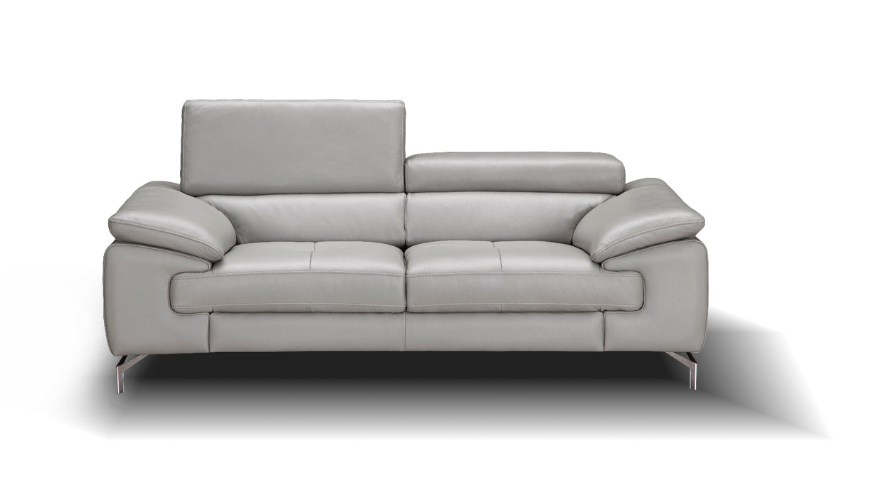 J&M Furniture - Liam Premium Leather Sofa Set in Grey - 18758-2SET