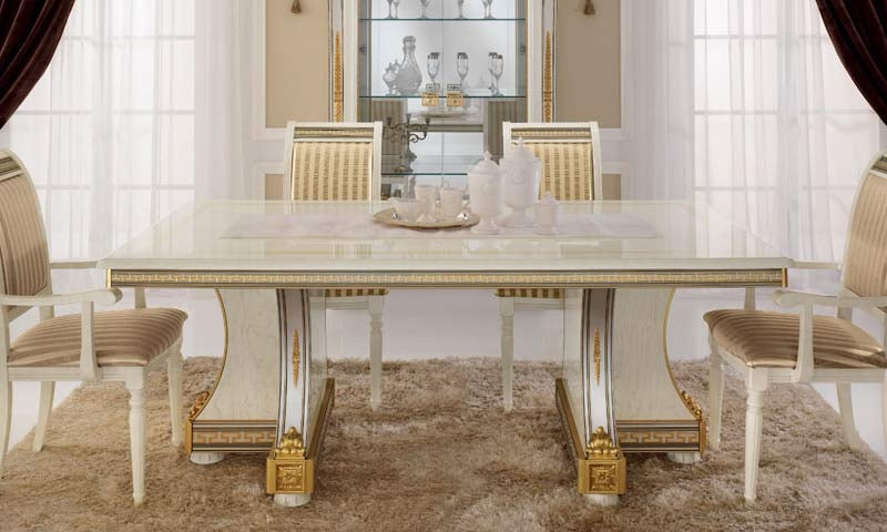 ESF Furniture - Arredoclassic Italy Liberty Rectangular Dining Table w/1 Extension - LIBERTYTABLE