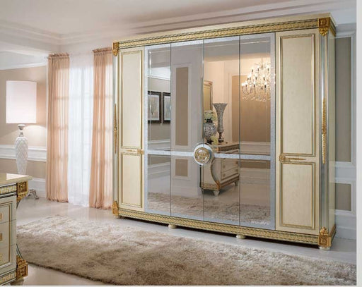 ESF Furniture - Arredoclassic Italy Liberty 6-Door Wardrobe - LIBERTY6DOORW - GreatFurnitureDeal