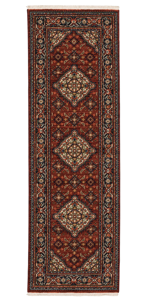 Oriental Weavers - Lilihan Red/ Multi Area Rug - 001C6 - GreatFurnitureDeal