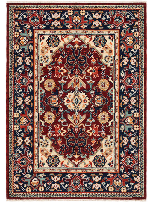 Oriental Weavers - Lilihan Red/ Blue Area Rug - 2062R