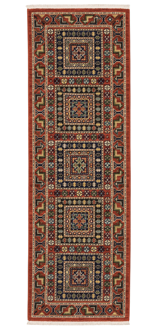 Oriental Weavers - Lilihan Red/ Multi Area Rug - 002C6 - GreatFurnitureDeal