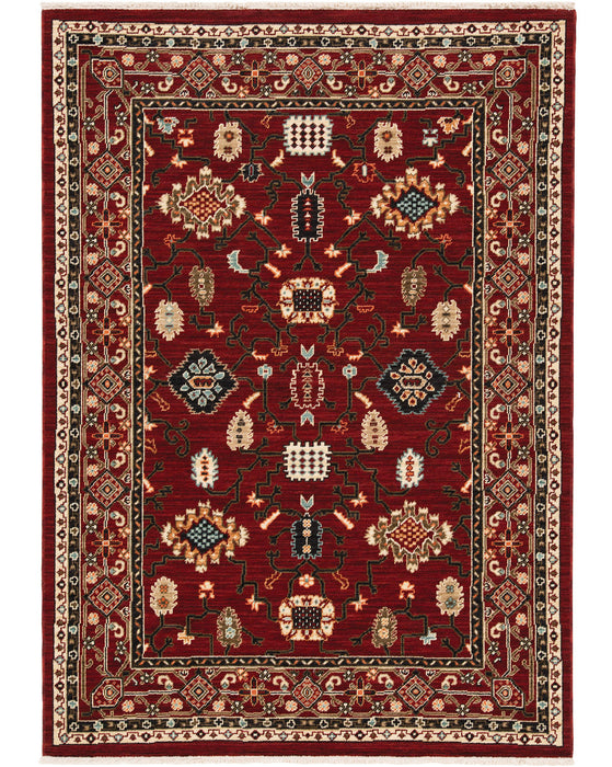 Oriental Weavers - Lilihan Red/ Black Area Rug - 043S6 - GreatFurnitureDeal