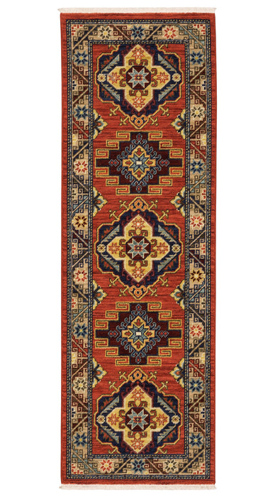 Oriental Weavers - Lilihan Red/ Multi Area Rug - 5504P - GreatFurnitureDeal