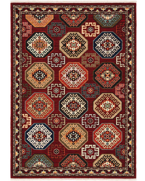 Oriental Weavers - Lilihan Red/ Multi Area Rug - 091R6